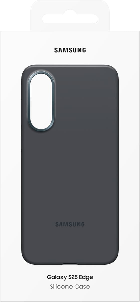 Samsung Galaxy S25 Edge Silikonskal, svart