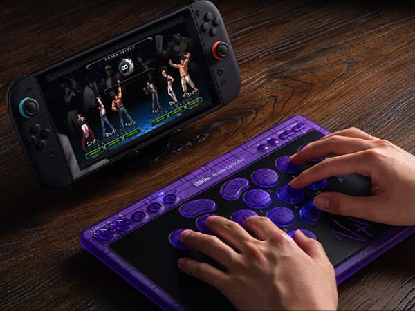 8BitDo Arcade Controller PC/Switch, lila