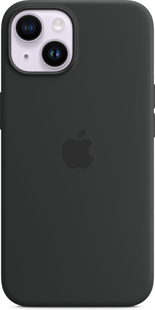 Apple iPhone 14 silikonfodral med MagSafe, midnatt