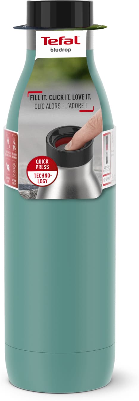 Tefal Bludrop Basic drikkeflaske, 0,7 L, grøn