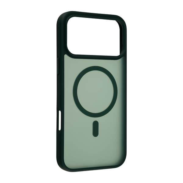 FoneKit MagSafe-kompatibelt Soft Touch skal, iPhone 17 Pro, mörkgrön