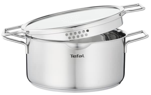 Tefal Nordica kastrullset, 3 delar, rostfritt stål
