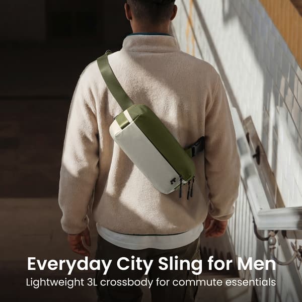 tomtoc Explorer-T21 Sling Bag liten axelväska, grön