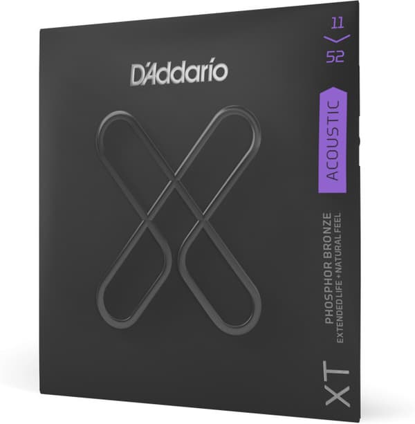 D'Addario XT Phosphor Bronze 11-52 -strängar för akustisk gitarr