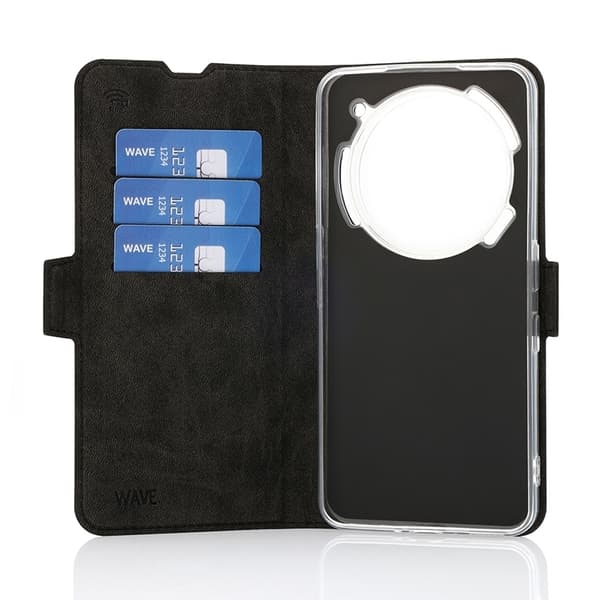 Wave Book Case, Nothing Phone (3a) Pro, svart