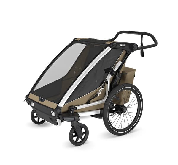 Thule Chariot Cross 2 Double cykelvagn, Khaki