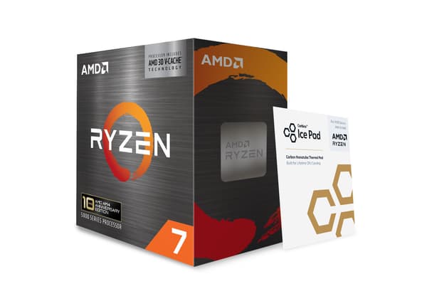AMD Ryzen 7 5800X3D 10th Anniversary Edition-processor för AM4-sockel