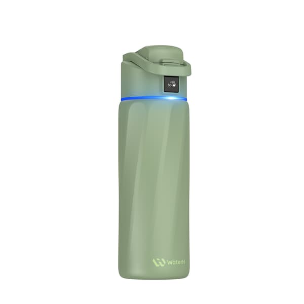 WaterH BOOST Chug Lid smartdrycksflaska, 710 ml, Mintgrön
