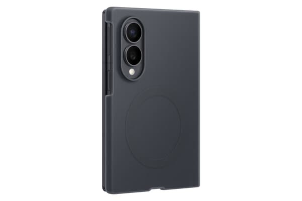 Samsung Galaxy Fold8 Silikon Magnet Qi2 skyddsfodral, grå
