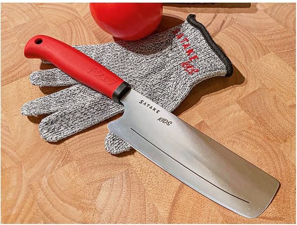 Satake Kids kniv och klippningshandske