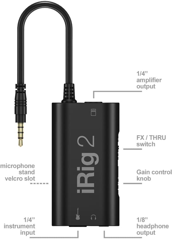 IK Multimedia iRig 2 -gitarrstämsare
