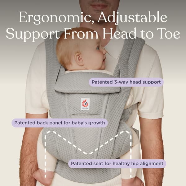 Ergobaby Omni Deluxe Mesh bärsele, Graphite Grey