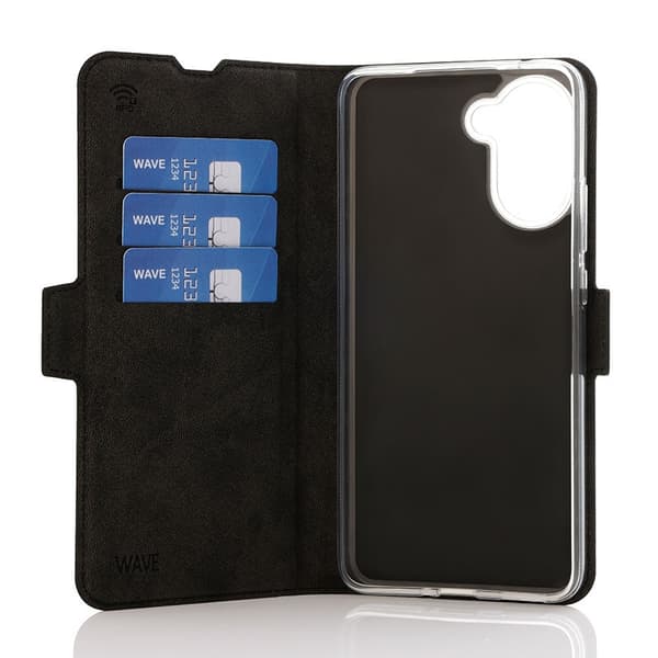 Wave Book Case skyddsfodral, OnePlus Nord CE5, svart