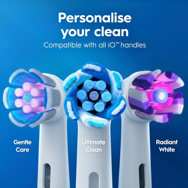 Oral-B iO3 eltandborste, rosa + resefodral