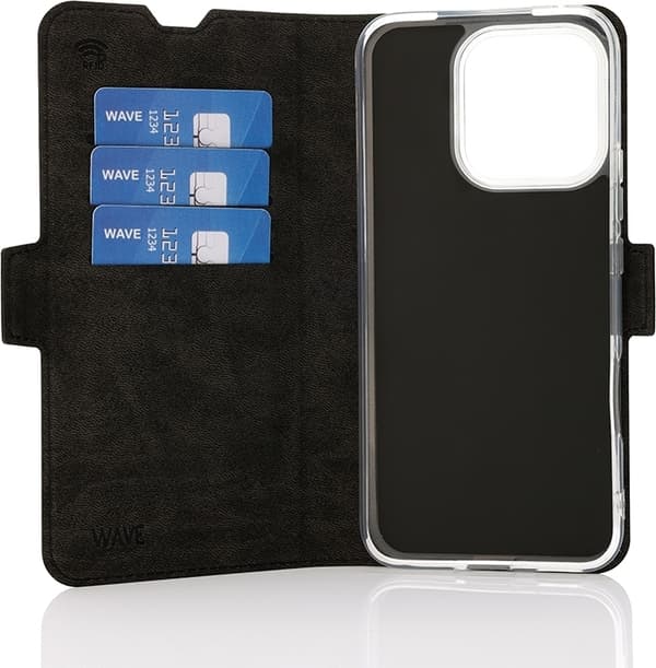 Wave Book Case, Honor 400 Lite, svart
