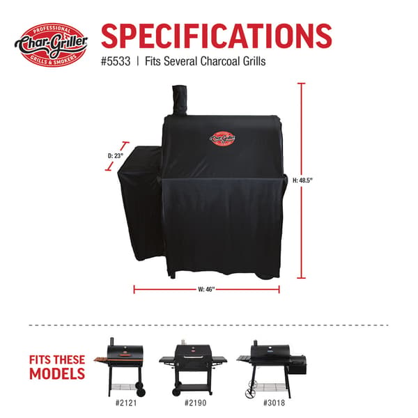 Char-Griller Smokin' Pro / Pro Deluxe skyddshölje