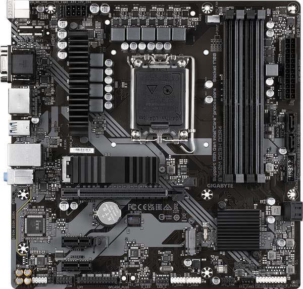 GIGABYTE B760M DS3H DDR4 mATX-moderkort