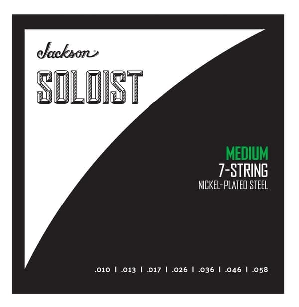 Jackson® Soloist™ 7-strängad Medium, elgitarrsträngar, 10 - 58