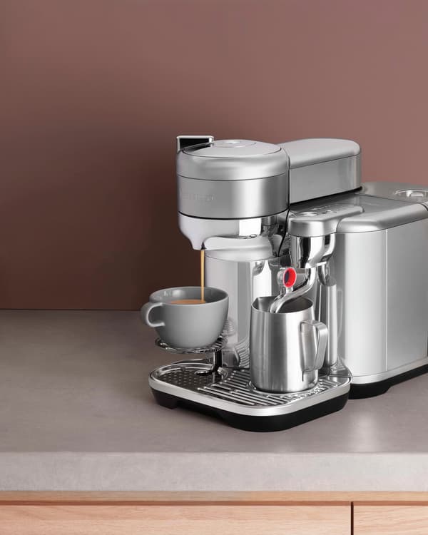 Nespresso Vertuo by Sage kapselmaskin, borstat stål