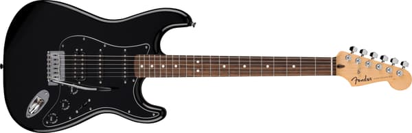 Fender Standard Stratocaster HSS elgitarr, svart