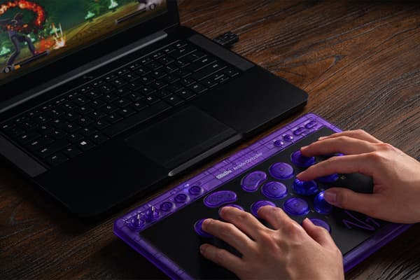 8BitDo Arcade Controller PC/Switch, lila