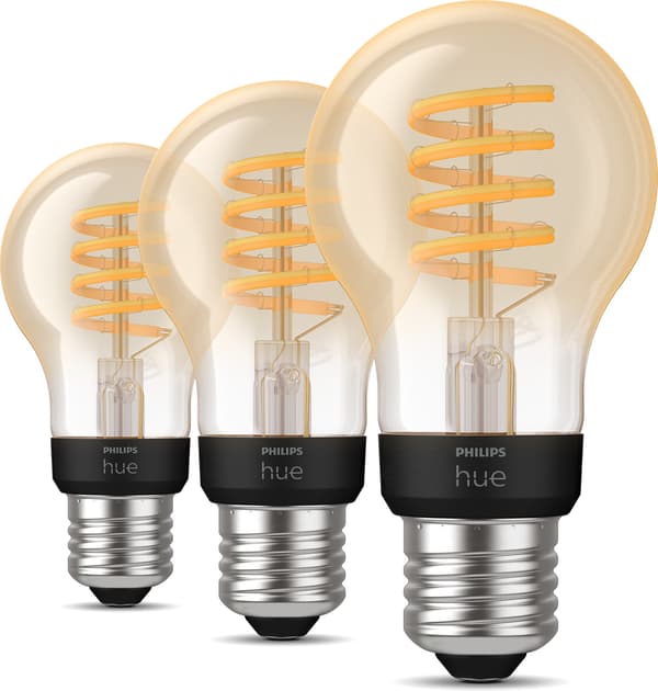 Philips Hue White Ambiance Filamet, E27, 3 st