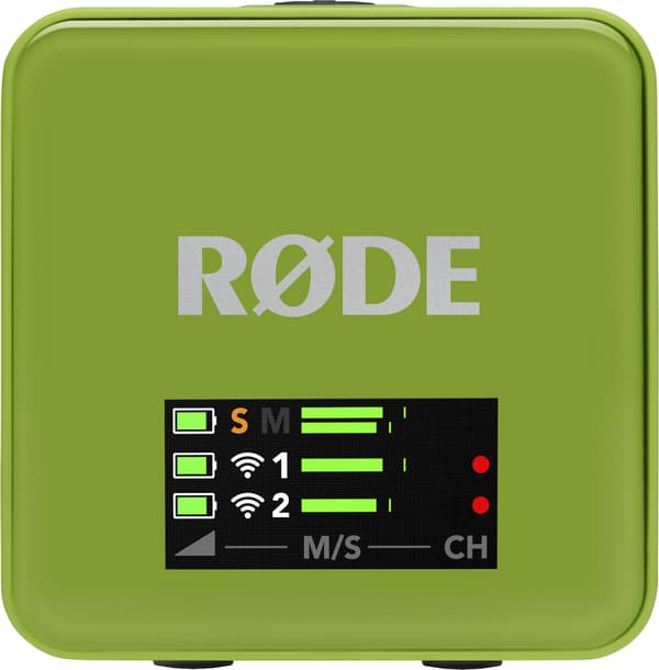 Rode Wireless GO 3 trådlöst mikrofonsystem, grön