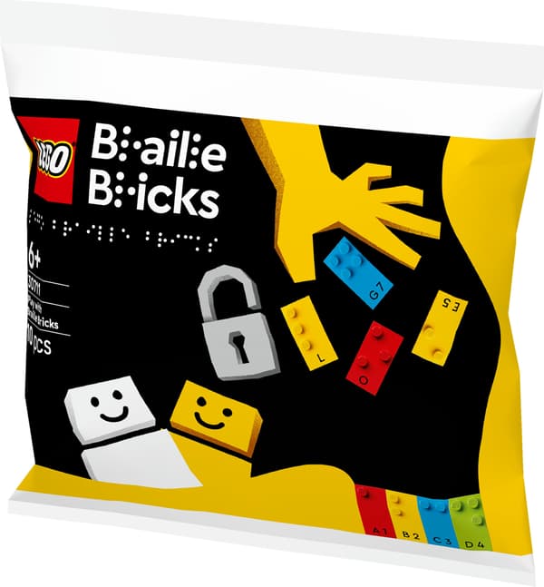 LEGO punktskriftsklossar för lekar