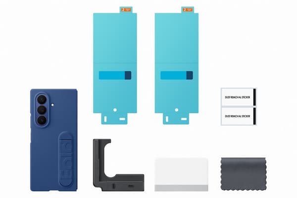 Samsung Z Fold7 Silikonfodral skyddsfodral, blå