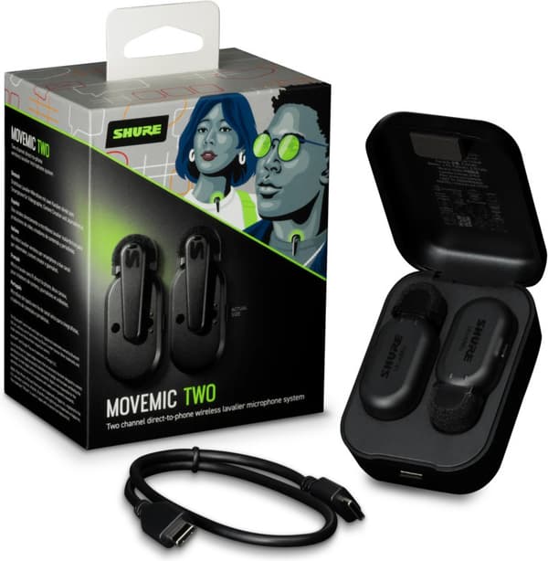 Shure MoveMic Two -trådlöst mikrofonssystem