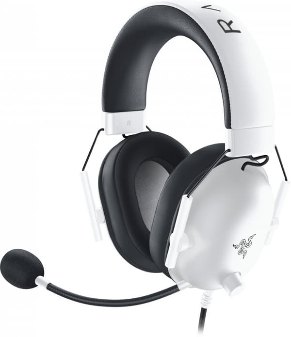 Razer Blackshark V2 X -spelhörlurar, vit