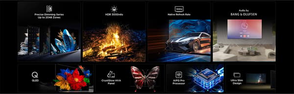 TCL 50" C79K – 4K QD Mini-LED Google TV