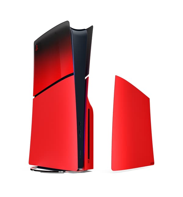 Utbytbara skal för PlayStation 5 Slim, Techno Red