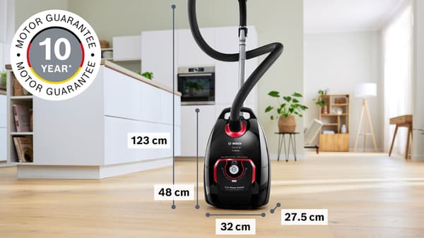 Bosch Serie 8 BGL8POW3A dammsugare, svart