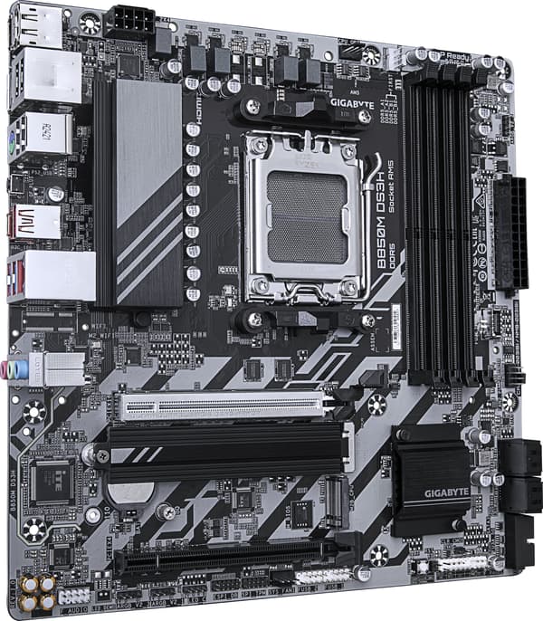 Gigabyte B850M DS3H Micro-ATX-moderkort, AM5