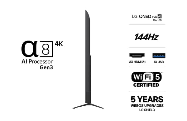 LG 85" QNED 82 – 4K Mini–LED TV (2026)