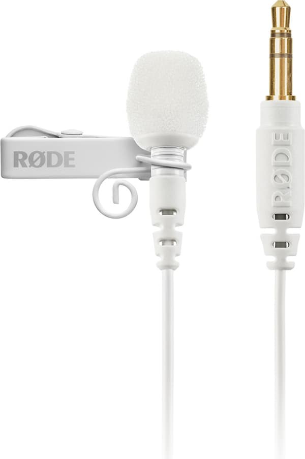 Rode Lavalier GO -lavaliermikrofon, vit