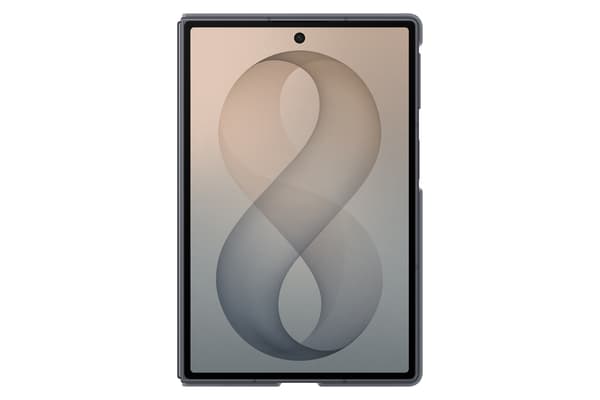 Samsung Galaxy Fold8 Silikon Magnet Qi2 skyddsfodral, grå