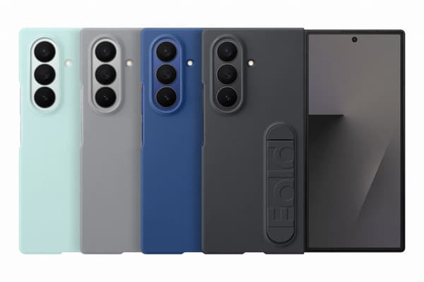 Samsung Z Fold7 Silikonfodral skyddsfodral, blå