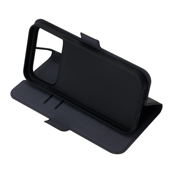 FoneKit MagSafe-kompatibelt BookCase skyddsfodral, iPhone 17 Pro Max, svart