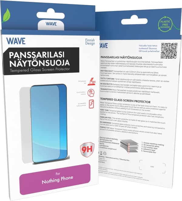 Wave pansarglas, rak, Nothing Phone (3a) / Nothing Phone (3a) Pro