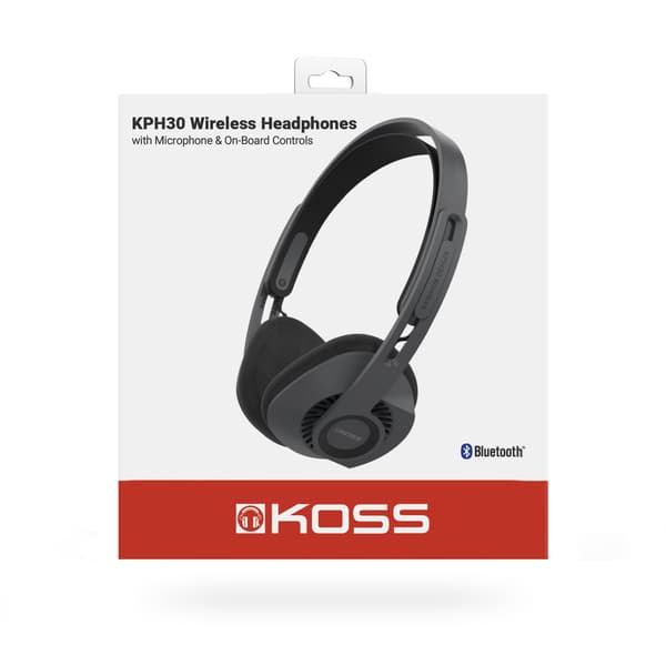 Koss KPH30 Wireless trådlösa hörlurar, mörkgrå