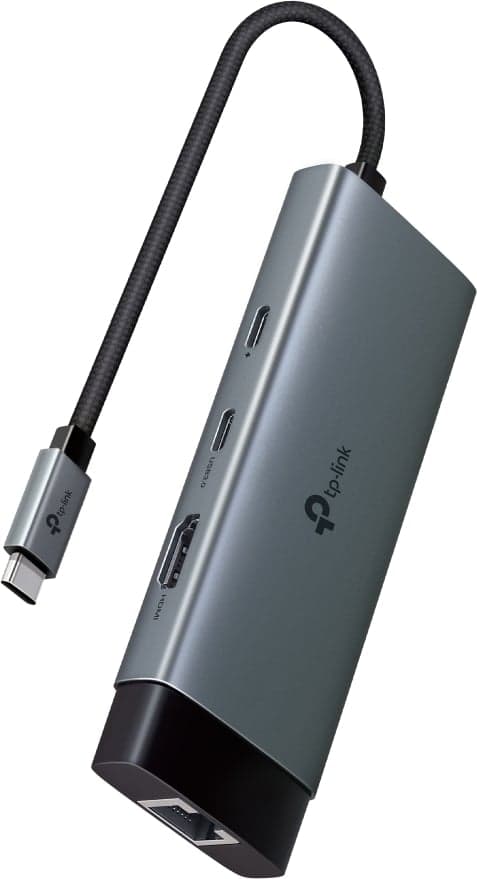 TP-LINK UH6120C 6-i-1 USB-C-multiport och gigabit ethernet-adapter