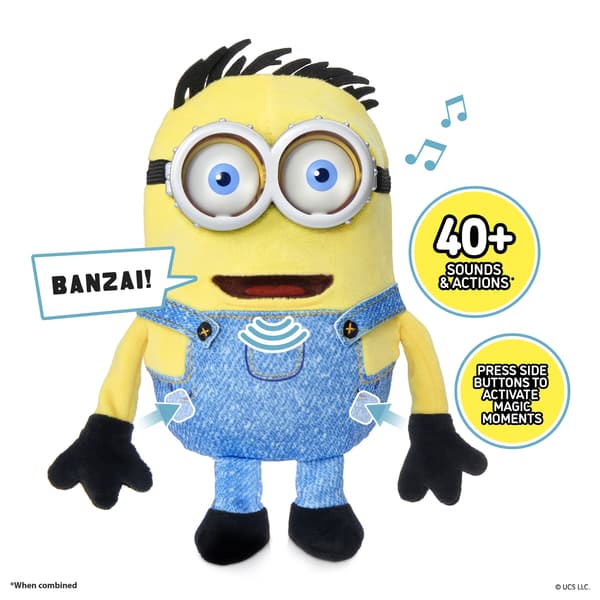 Minions Henry Puppetronic interaktiv mjukisdjur, 25 cm