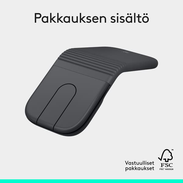 Logitech Mobi Fold trådlös mus, svart