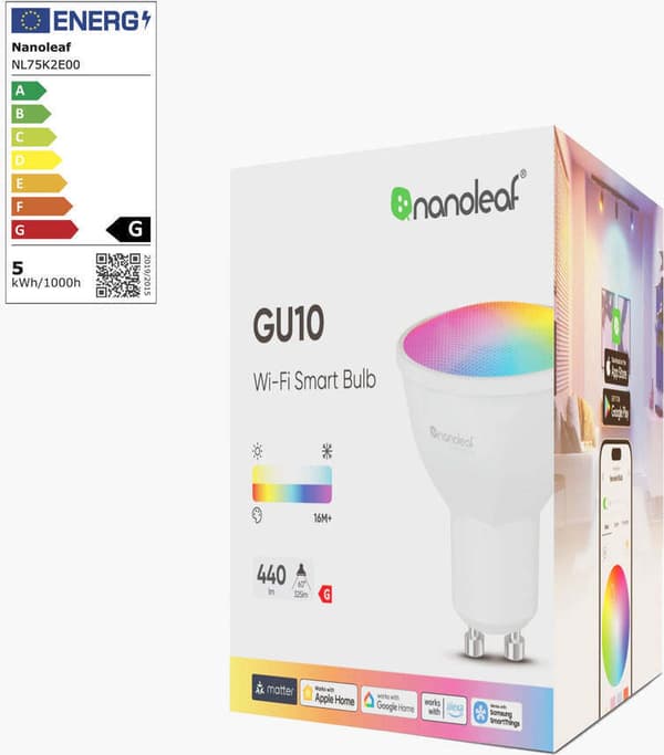 Nanoleaf Essentials Matter Wi-Fi GU10 smart lampa
