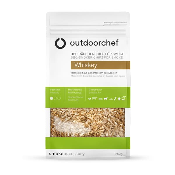 Outdoorchef Rökflis whiskey, 750 g