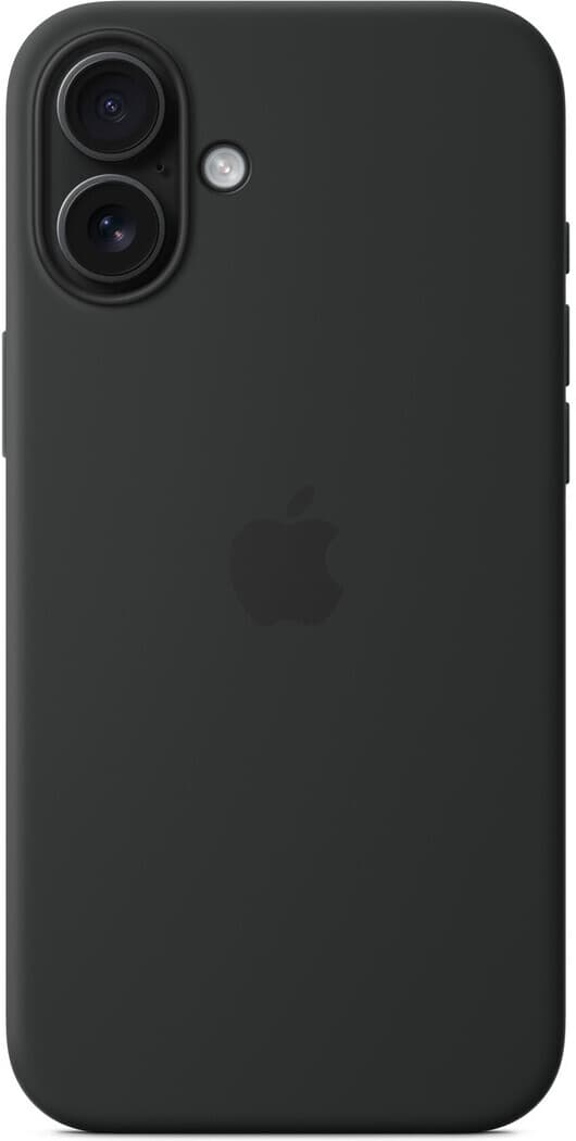 Apple iPhone 16 Plus silikonfodral med MagSafe, svart