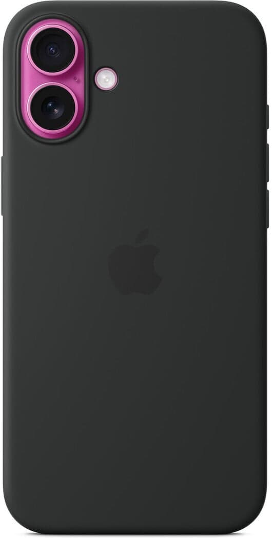 Apple iPhone 16 Plus silikonfodral med MagSafe, svart