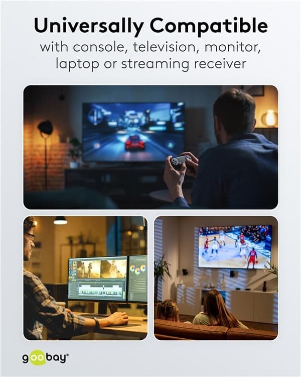 Goobay Ultra96 HDMI-kabel, 16K/60 Hz, 2 m